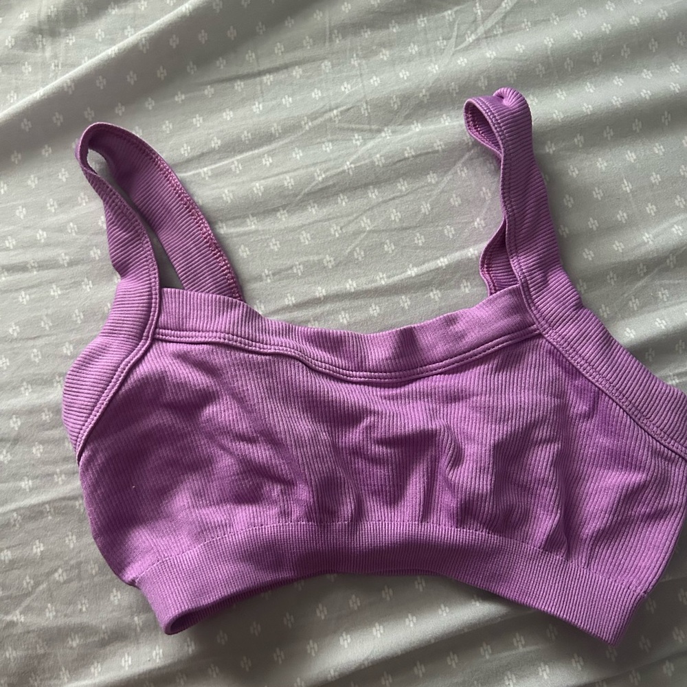 Urban Outfitters Lavender Ribbed Bralette